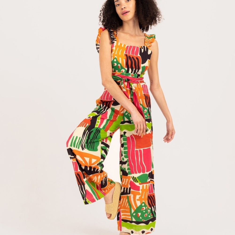 NWT Anthropologie Bel Kazan Evie Jumpsuit Size Small